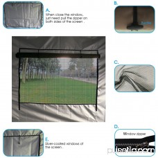 Upgraded Quictent 10x10 EZ Pop Up Canopy Gazebo Party Tent with Sidewalls and Mesh Windows 100% Waterproof (White)